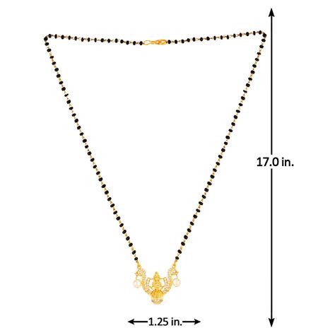 Temple Lightly Embellished Mangalsutra – VOYLLA