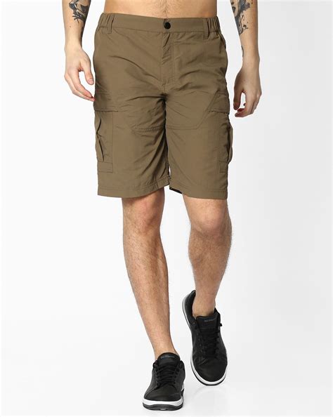 Buy Brown Wildcraft 6-Pocket Cargo Shorts | AJIO