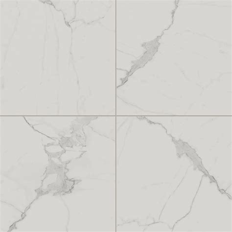 Leona 24x24 Matte Porcelain Tile in Calacatta