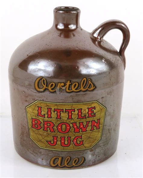 1939 Oertel's Little Brown Jug Ale Ceramic Jug Chalkware Louisville ...