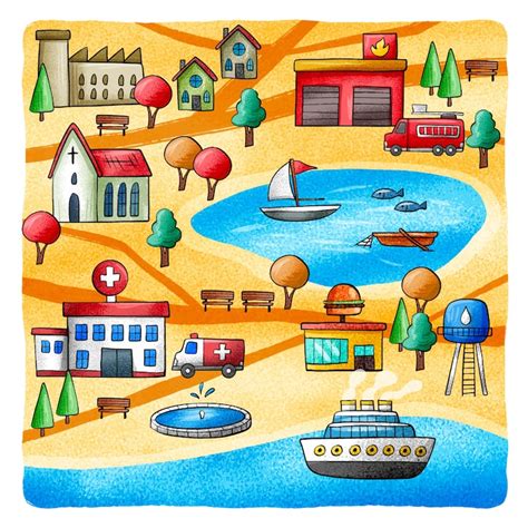 Mapa cidade desenho Imagens – Download Grátis no Freepik