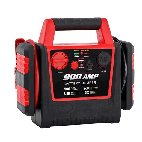 Jump Starter 900 Amp Peak Current Car Jump Stater,4-in-1 Portable Jump ...