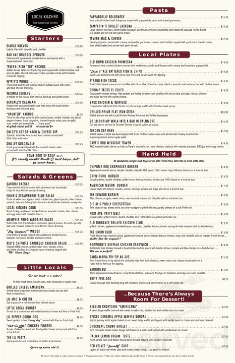 Local Kitchen menu in Torrance, California, USA