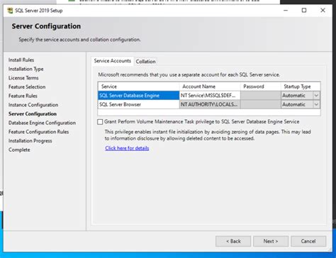 Image result for SQL Server 2019 Database Engine Configuration