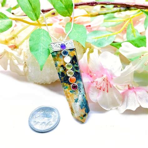 Buy authentic Chrysocolla Pencil Pendant Online for Love & Relationships