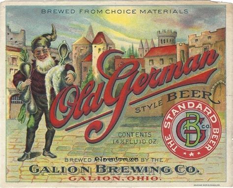 Item #22763 1900 Old German Beer Label