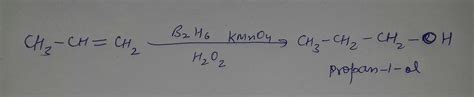 Propene on oxidation with diobrane in presence of alkaline hydrogen ...