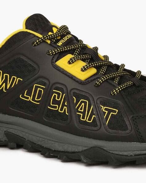 Buy Black Wildcraft Panelled Lace-Up Shoes | AJIO