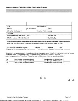 Fillable Online vdba virginia Please complete the following carefully ...