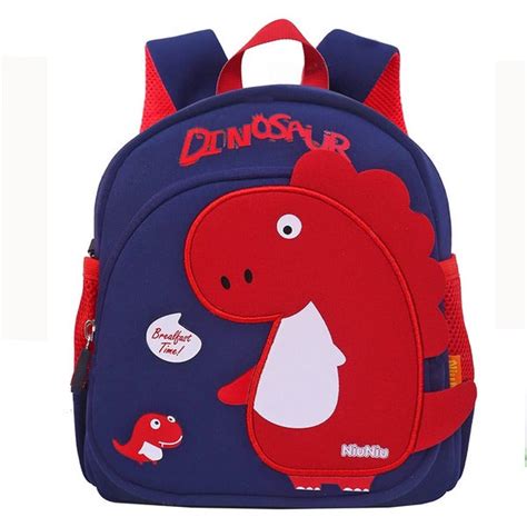 3D Dinosaur Backpack For Kids Navy Blue - EKSS0130 – Extrokids