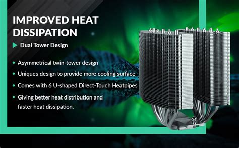 ARCTIC Freezer 50 Dual Tower A-RGB CPU Air Cooler(ARGB Controller ...