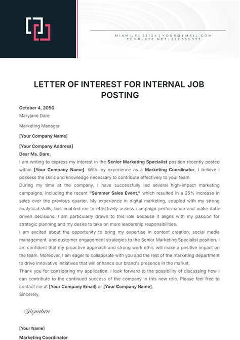 Letter of Interest - 12+ Free Sample, Example, Format