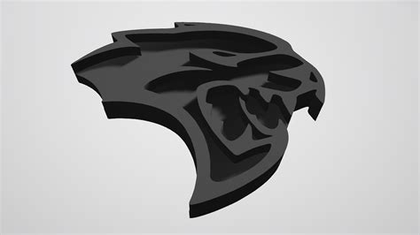 📛 Dodge Challenger/Charger Hellcat Badge・ STL File for 3D printing・Cults