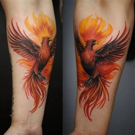 Phoenix Bird Tattoos: Meaning, Significance (100 Designs) - HBTat2