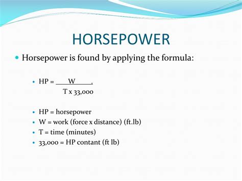 Horsepower To Watt