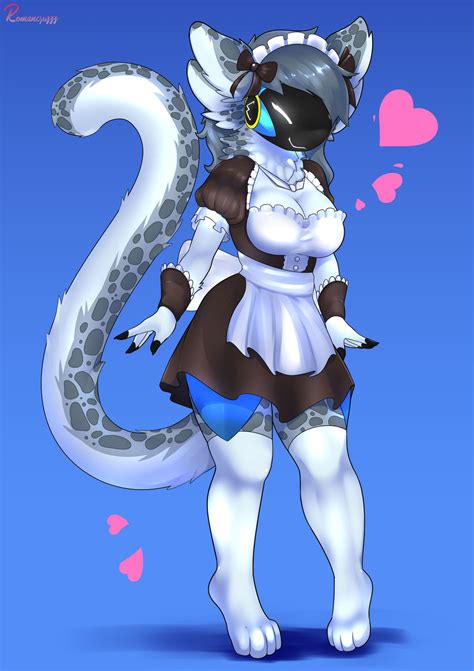 Maid protogen! (Commission) by romancruzzz on DeviantArt