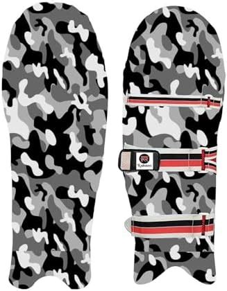 Raisons® Cricket Leg Guard Pad Skin - Cover/ Outer Skin (1 Pair Black ...