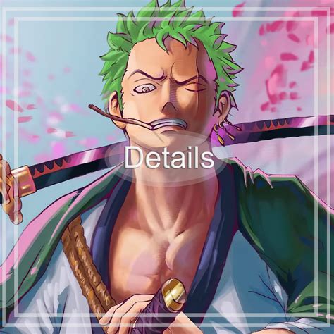 Anime One Piece Poster Roronoa Zoro Print on Canvas Painting Wall Art ...