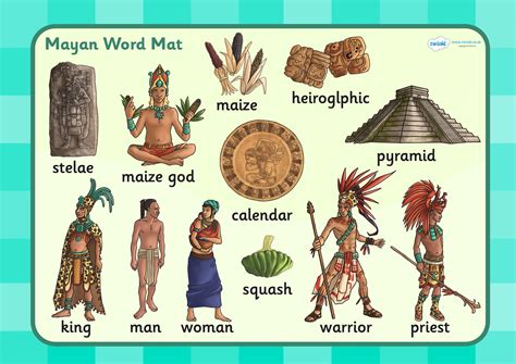 KS2 Mayan Civilization Word Mat | Historical Study: Mayan | Pinterest ...