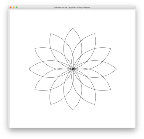 Image result for Python Turtle Round Flower Code