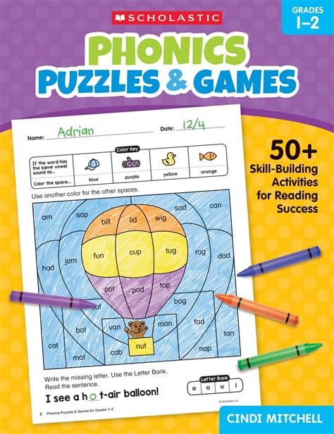 Phonics Puzzles & Games for Grades 1–2: 50+ Skill-Building Activities ...