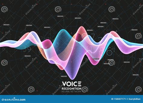 Vector Echo Audio Wavefrom. Abstract Music Waves Oscillation ...