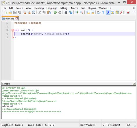 NppExec Notepad 的图像结果