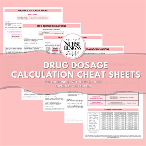 Nursing Dosage Calculations Cheat Sheet Docsity Medication Calculation