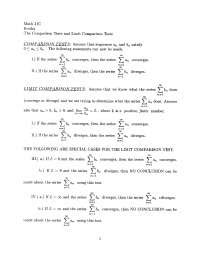 Image result for Calculus Comparison Tests Example