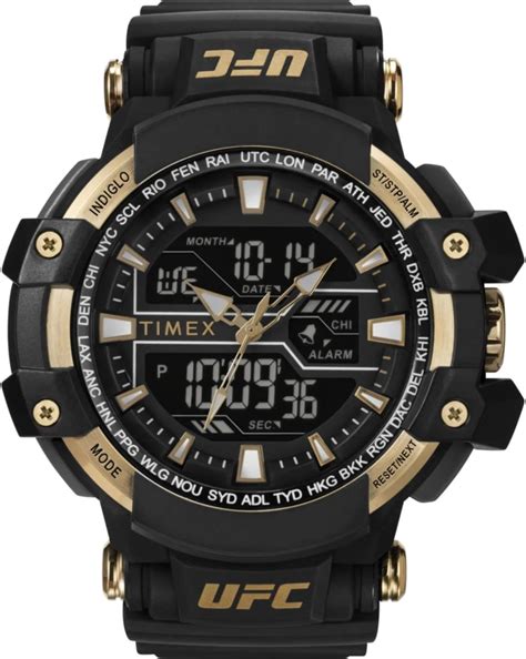 Buy TIMEX Men's Resin Ufc Combat 53 Mm Size Black Dial Analog-Digital ...