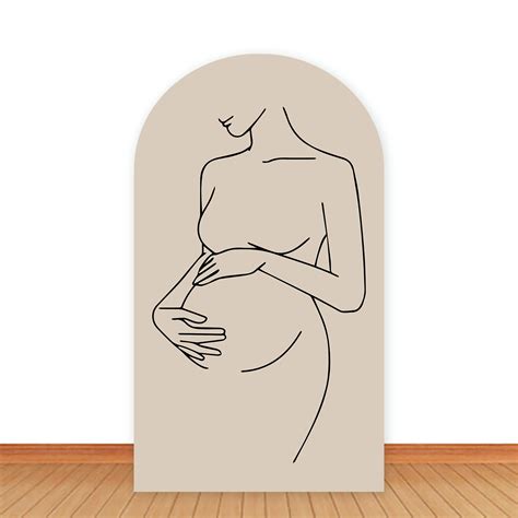 Pregnant Woman Silhouette Outline