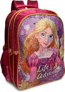 Flipkart.com | DISNEY Princess Pink Sequins 14' ' Backpack - Backpack