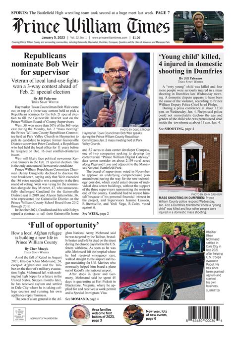 Prince William Times 01/05/2023 by Fauquier Times (52 issues) & Prince ...
