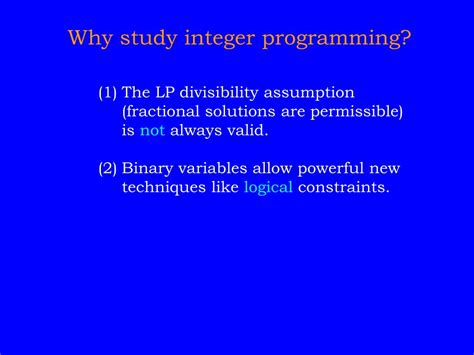 Image result for Logical Constraints Integer Programming