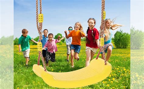 REZNOR Kids Indoor Outdoor Plastic Swing Seat with Hight Adjustable ...