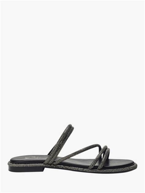 Moda in Pelle Jannay Embellished Strappy Sandals, Black