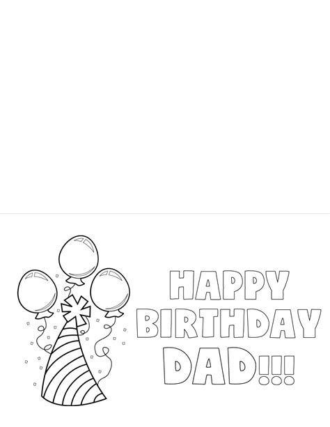 Free Happy Birthday Dad Cards Printable: Easy DIY! - Printables for ...