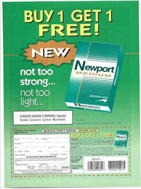 Free Printable Newport Cigarette Coupons | FREE Printable Hub