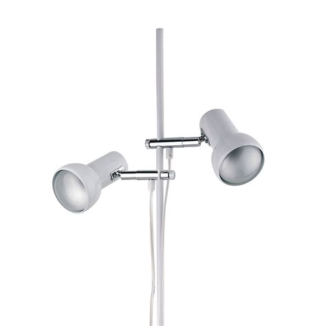 2-bulb floor lamp EIFEL, white | Lights.co.uk