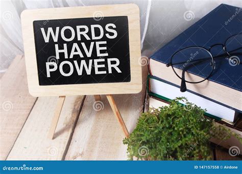 Words Have Power, Motivational Words Quotes Concept Stock Photo - Image ...