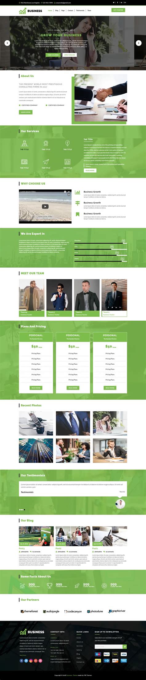 Enterprise WordPress Theme For Introducing Corporate Businesses