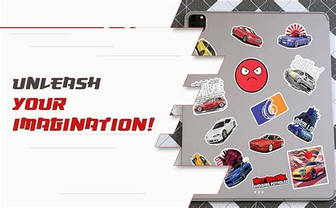 WallDesign Race-Ready 50 Collection of Authentic JDM Peel and Stick ...