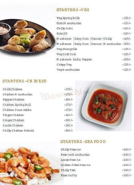 Menu at Bawarchi Inn, Bengaluru, 4