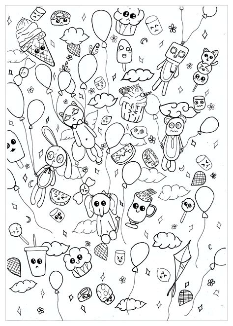 Doodle Art Printable Coloring Pages