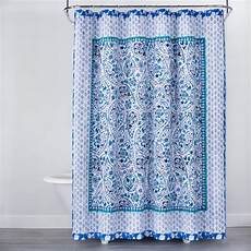 Print Shower Curtain by Bandana Print Shower Curtain Blue Opalhouse Target Print Shower Curtain