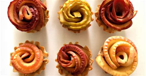 Mini Apple Rose Tarts 的图像结果