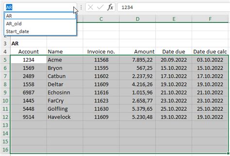 Image result for Define Range Excel