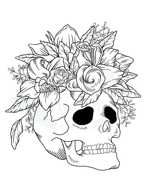 Free Printable Skull Coloring Pages
