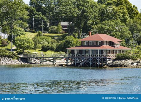 Great Diamond Island, Casco Bay, Maine, USA Stock Image - Image of city ...