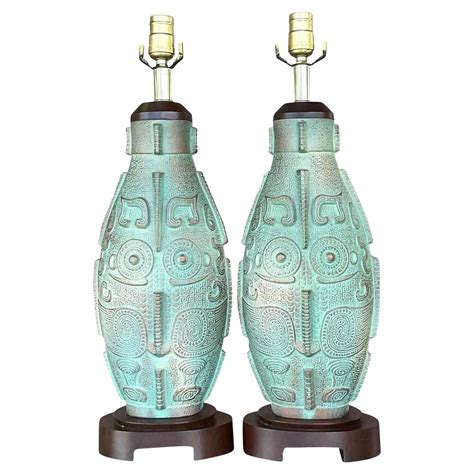 Vintage Pair of Paolo Traversi Ceramic Table Lamps For Sale at 1stDibs ...